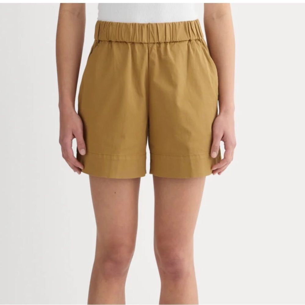 Everlane Golden Elastic Waist Shorts size 4